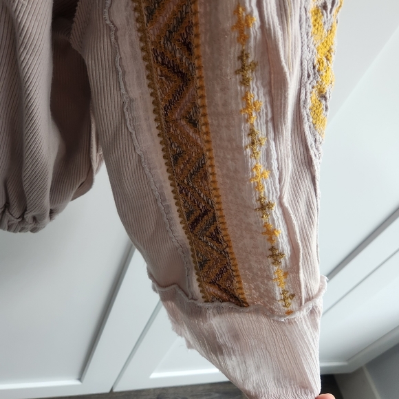 Free People Cross Country Top Blouson Crop Top Small - Picture 8 of 11